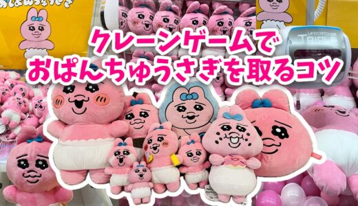 クレーンゲームでおぱんちゅうさぎを取るコツ｜ぬいぐるみ・リュック・ポーチ